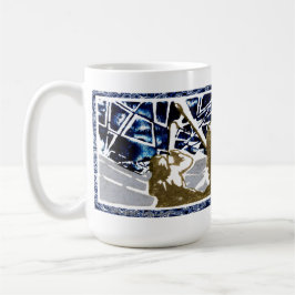Caneca De Café Cartão de Natal "Sore Afraid Silver I" Mug