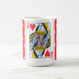 CANECA DE CAFÉ CARTÃO DE RAINHA