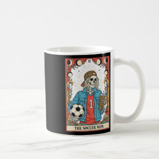 Caneca De Café Cartão de Tarô de Mãe de Futebol Esqueleto Mãe de