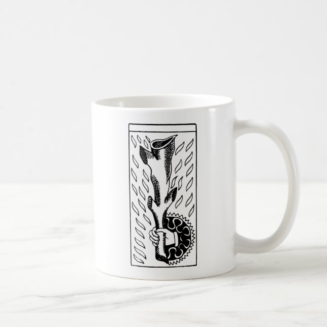 Caneca De Café Cartão de Tarot: Ás de Ros (Direita)