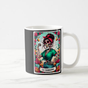 Caneca De Café Cartão de Tarot La Chingona Dia das Morte Dia De L
