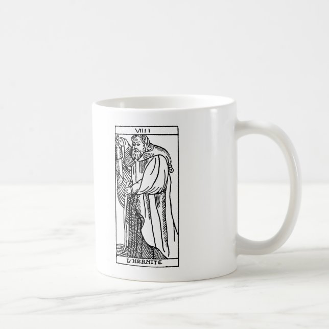 Caneca De Café Cartão de Tarot: O eremita (Direita)