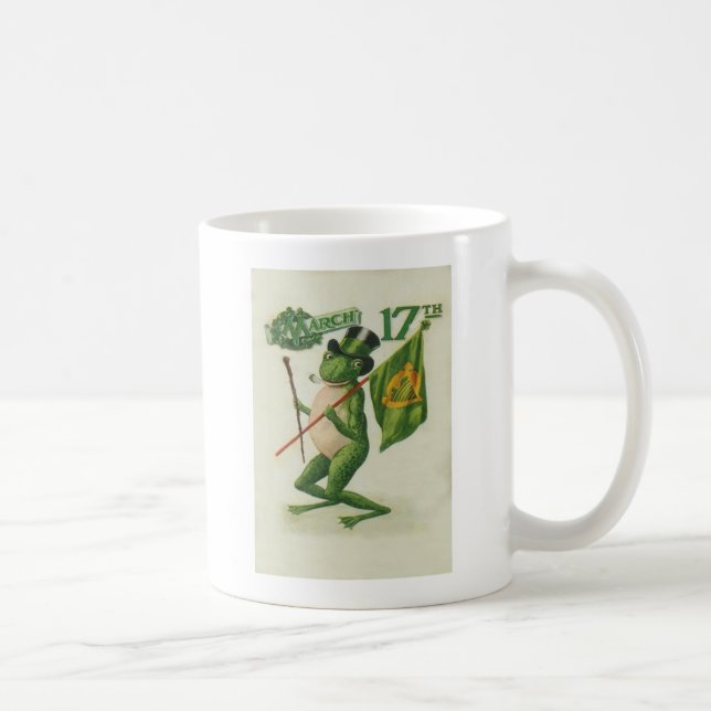 Caneca De Café Cartão do Dia de São Patrício com cachimbo Shillel (Direita)