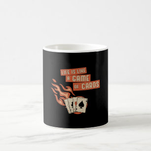 Caneca De Café Cartão Jogando Cartões Cartões Poker Casino Oferta
