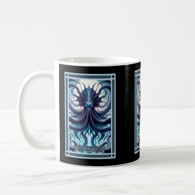 Caneca De Café Cartão Kraken Tarot (Esquerda)