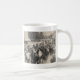 Caneca De Café Cartão-postal Chincoteague Pony Vintage 1941