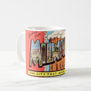 Caneca De Café Cartão postal da cerveja de Milwaukee