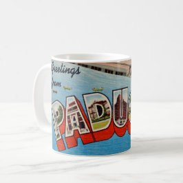 Caneca De Café Cartão-postal de saudação Paducah KY