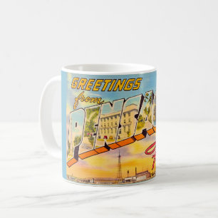 Caneca De Café Cartão postal de saudações de Pensacola Flórida 