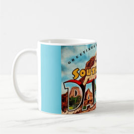 Caneca De Café Cartão postal do Mt Rushmore Dakota do Sul