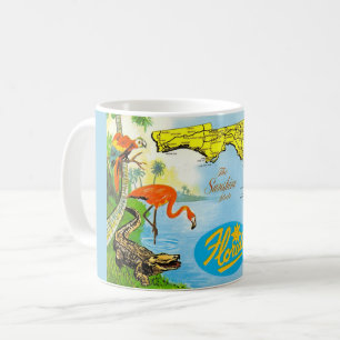 Caneca De Café Cartão-postal ilustrado da Flórida Mug