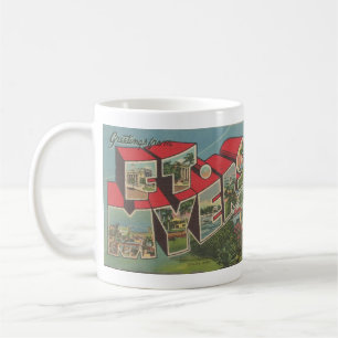 Caneca De Café cartão postal Vintage BIG LETTER, Ft. Myers Florid