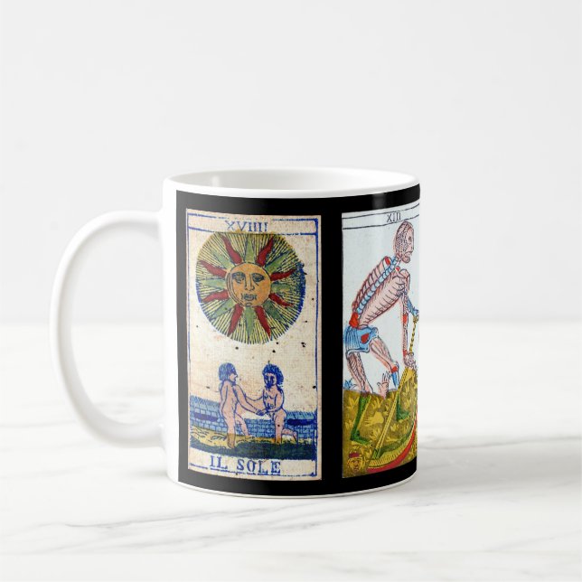 Caneca De Café Cartão Tarot (Esquerda)