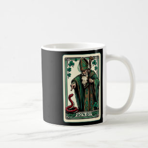 Caneca De Café Cartão Tarot do Dia de São Patrício Engraçado Vá B