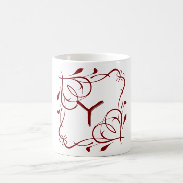 Caneca De Café Cartas de amor "Y" (Centro)