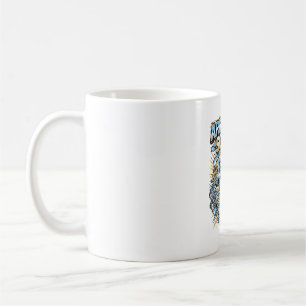 Caneca De Café Cartaz das Nações do Atacante Esqueleto de Futebol