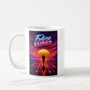 Caneca De Café Cartaz de Motivação Retro Futuro