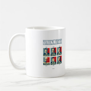 Caneca De Café Cartaz de Poesia Política - Grope Dope Hope Pope N