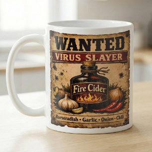 Caneca De Café Cartaz de Procurado Farmácia Fire Cider