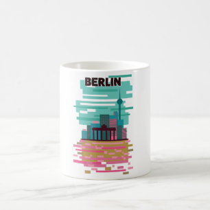Caneca De Café Cartaz de viagem de Berlim