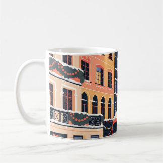 Caneca De Café Cartaz de Viagem de Natal em Londres Big Ben