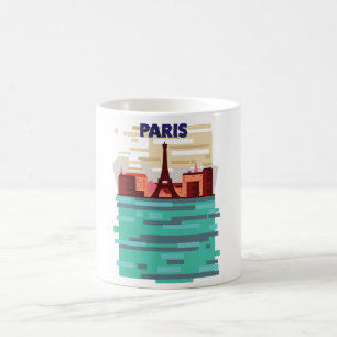 Caneca De Café cartaz de viagem de Paris