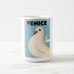 Caneca De Café cartaz de viagem estilo vintage Veneza