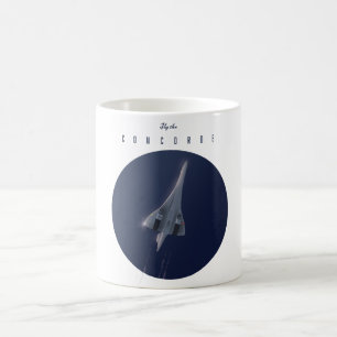 Caneca De Café Cartaz de viagem Fly The Concorde