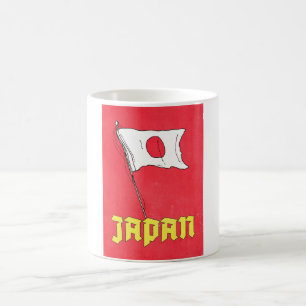 Caneca De Café Cartaz de Viagem Vintage Japão