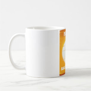 Caneca De Café Cartaz de viagem vintage para voar para a Arábia S