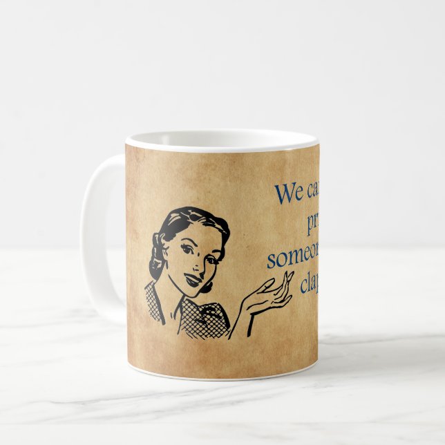 Caneca De Café Cartaz retrô vintage das princesas da SlipperyJoe' (Frente Esquerda)