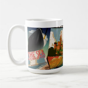Caneca De Café Cartazes de Viagem Antigos