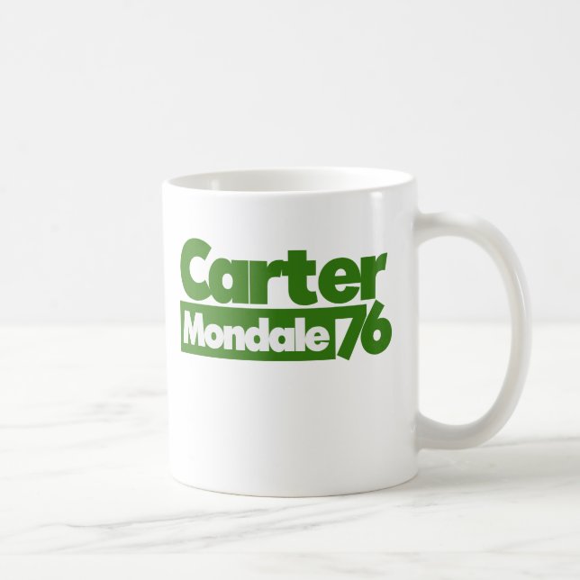 Caneca De Café Carter Mondale 1976 Retro Politics (Direita)