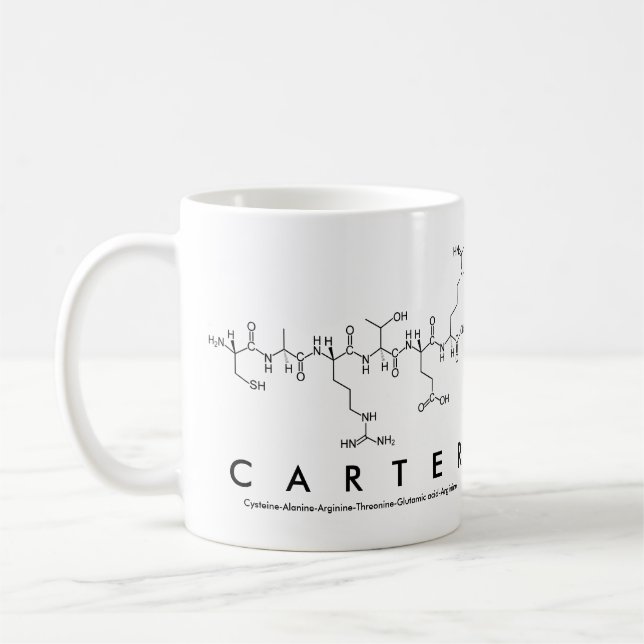 Caneca De Café Carter peptide name mug (Esquerda)