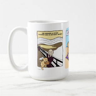 Caneca De Café Cartões de Cachorro Engraçados Coloridos