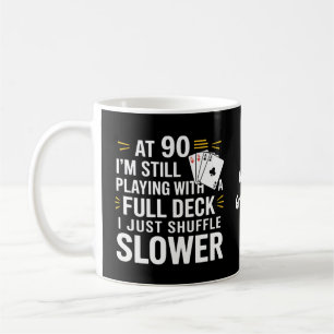 Caneca De Café Cartões de Presente Engraçados para 90º Aniversári