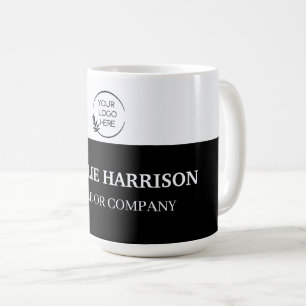 Caneca De Café Cartões de Visita   Ícones de Logo Personalizados 