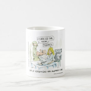 Caneca De Café Cartões Engraçados Para Bebês Sem Fios Camisetas L