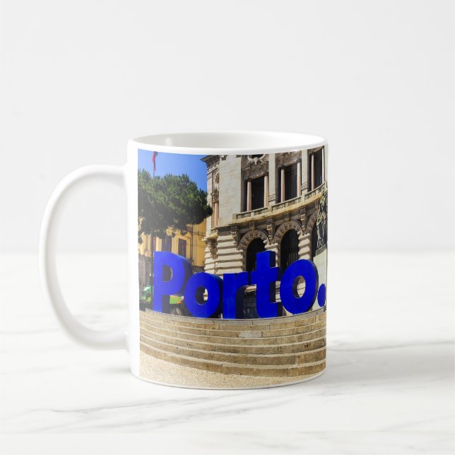 Caneca De Café Cartões postais do Porto (Esquerda)