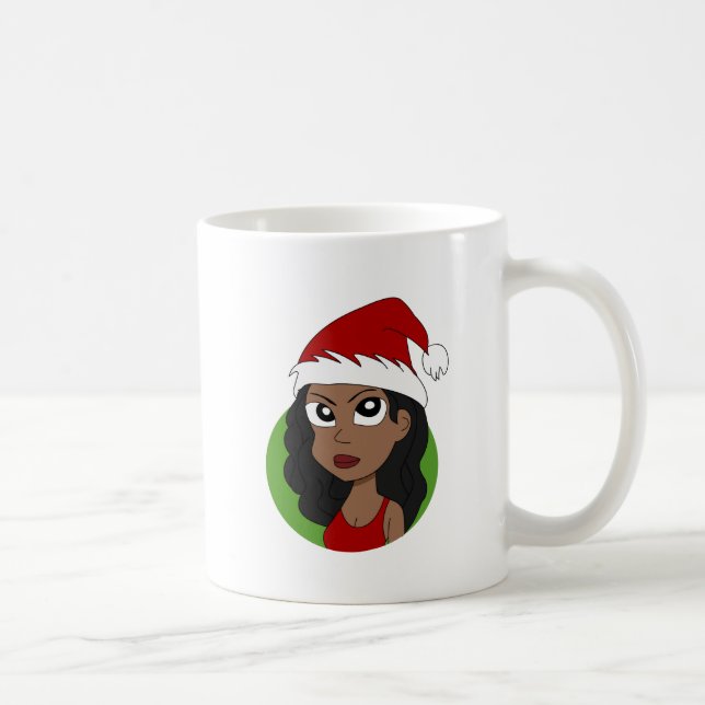 Caneca De Café Cartografia da menina de Natal (Direita)