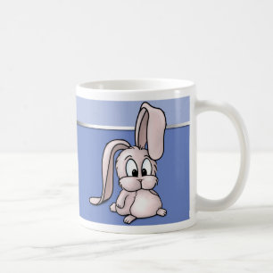 Caneca De Café Cartografia de coelho rosa-claro