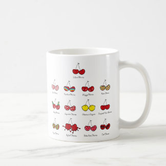 Caneca De Café Cartografia Diversão Comic Engraçada Cereja Vermel