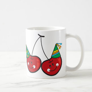Caneca De Café Cartografia Diversão e Cerejas Cheeky Vermelhas Co