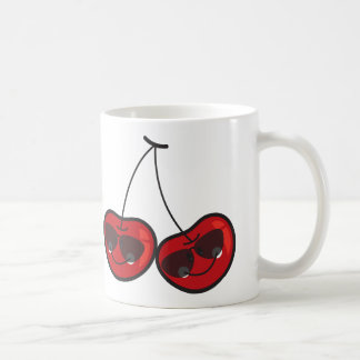 Caneca De Café Cartografia Divertida e Legal cerejas Cheeky com ó