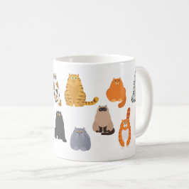Caneca De Café Cartografia engraçada gata de gordura
