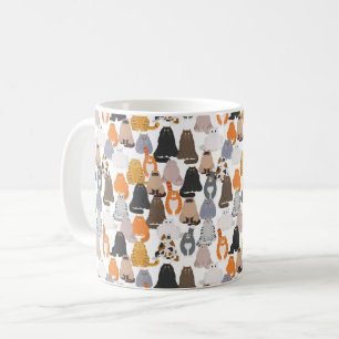 Caneca De Café Cartografia engraçada gata de gordura