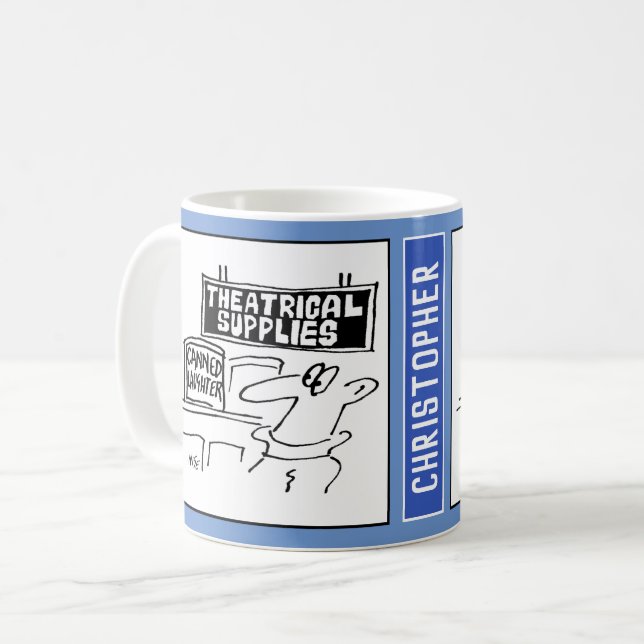 Caneca De Café Cartoon Ator & Theatrical Supply. (Frente Esquerda)