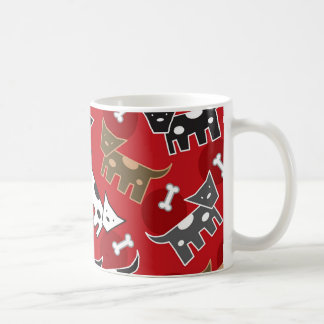 Caneca De Café Cartoon Bonito Diversão Cachorros Cachorros Cachor
