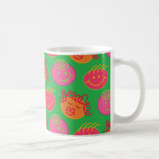 Caneca De Café Cartoon Bonito Escreve Bobo Diversão Cabeças de Bu