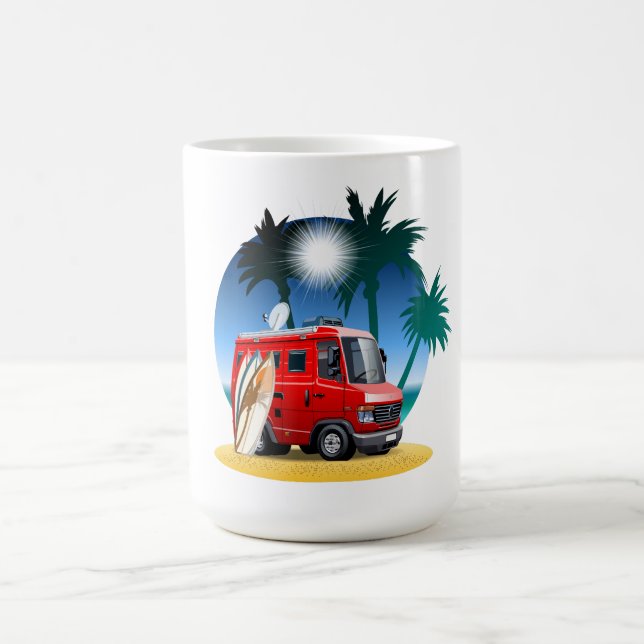Caneca De Café Cartoon Camper (Centro)